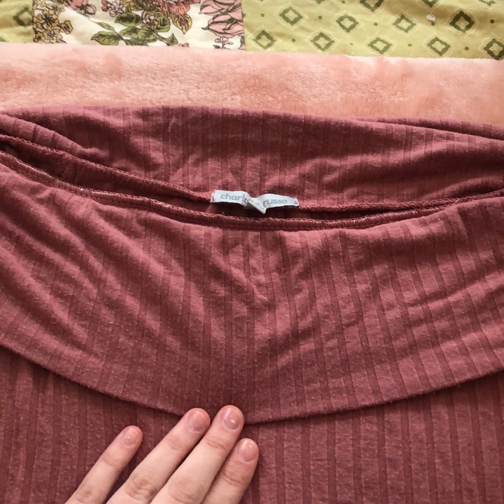 Charlotte Russe Off-the-Shoulder Bodysuit - Picture 3 of 5